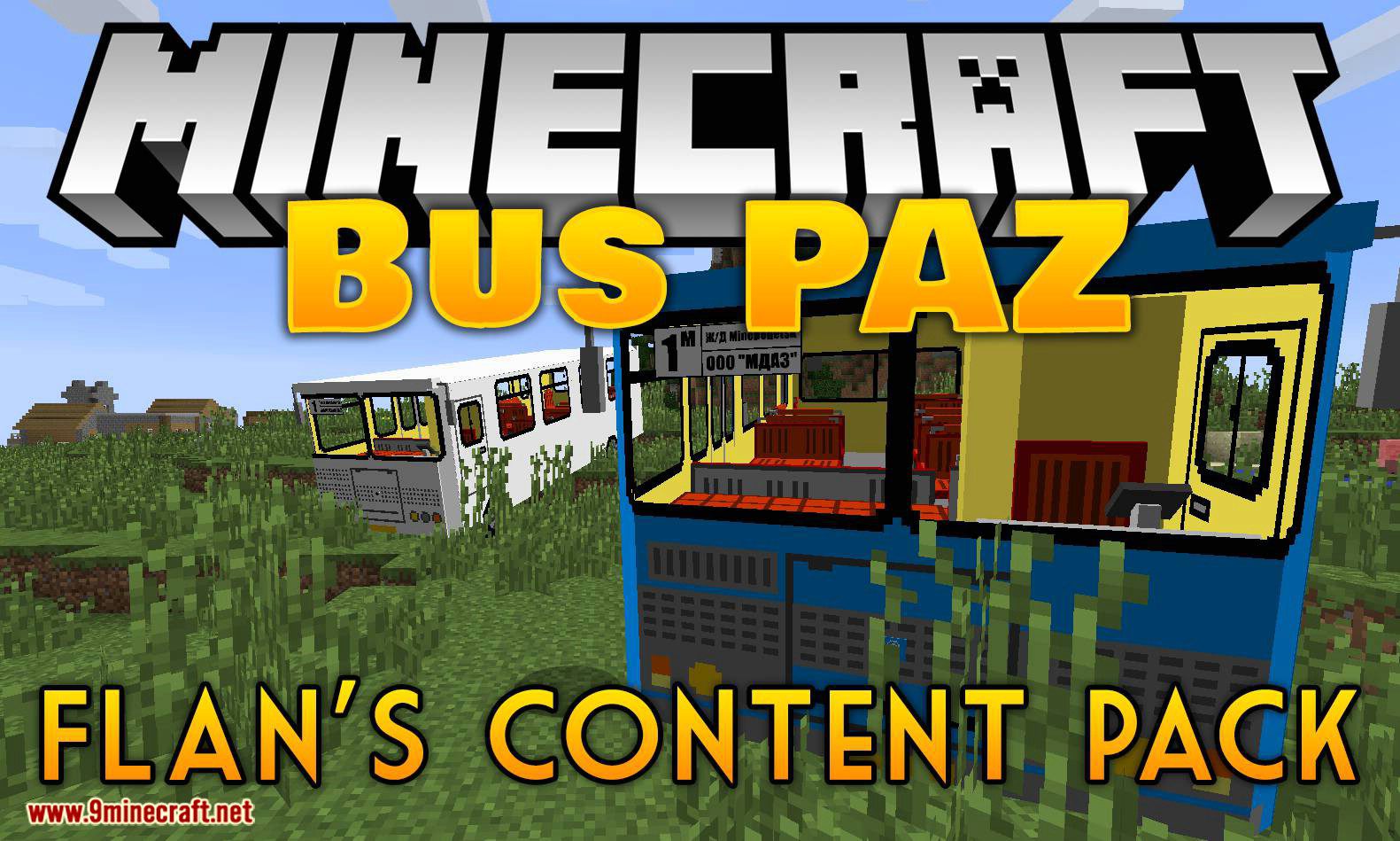 Flan's Bus PAZ Content Pack 1.7.10 (Adds 15 PAZ Buses) 1