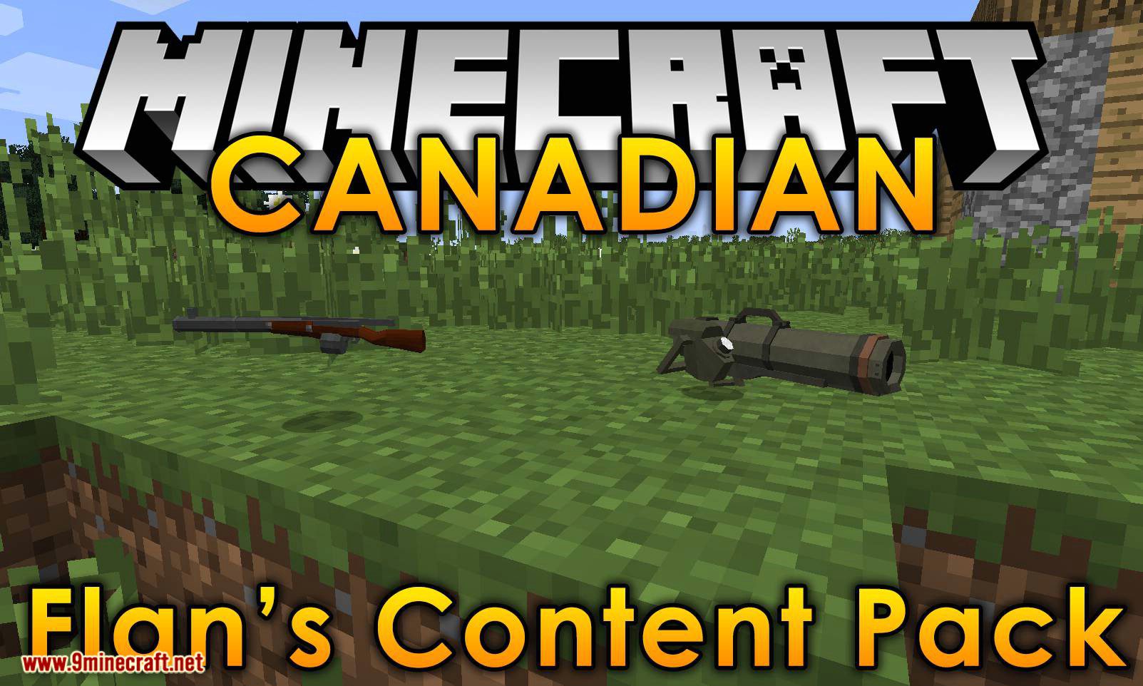 Flan's Canadian Content Pack 1.7.10 (3D Modern Weapons) 1