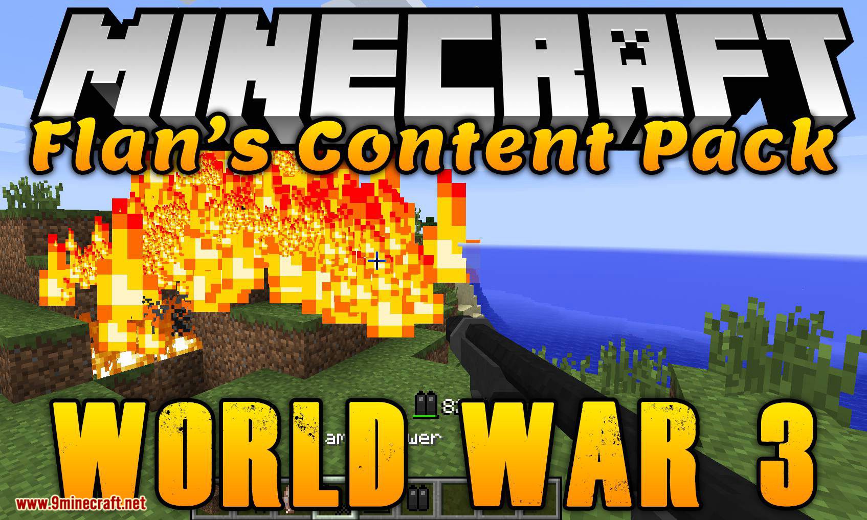 Flan's World War 3 Content Pack 1.7.10 (Over 100 Weapons with 3D Models) 1