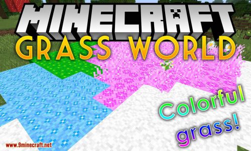 GrassWorld Mod 1.14.4, 1.12.2 (Adds Seeds that Make Colorful Grass) Thumbnail