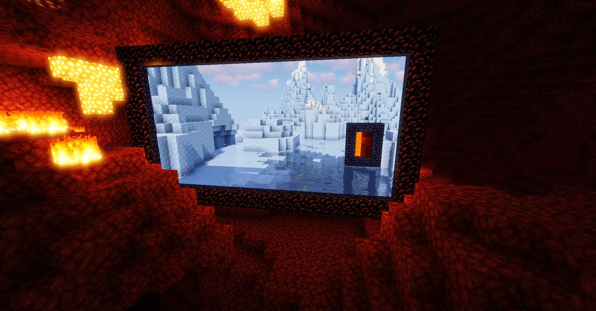 Immersive Portals Mod (1.20.4, 1.19.4) - See Through Portals 4