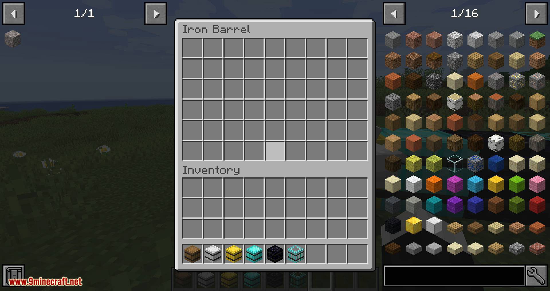 Metal Barrels Mod (1.20.1, 1.19.3) - Better than Iron Chest 6