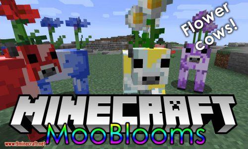 Mooblooms Mod (1.20.4, 1.19.4) – Colorful and Flowery Cows Thumbnail