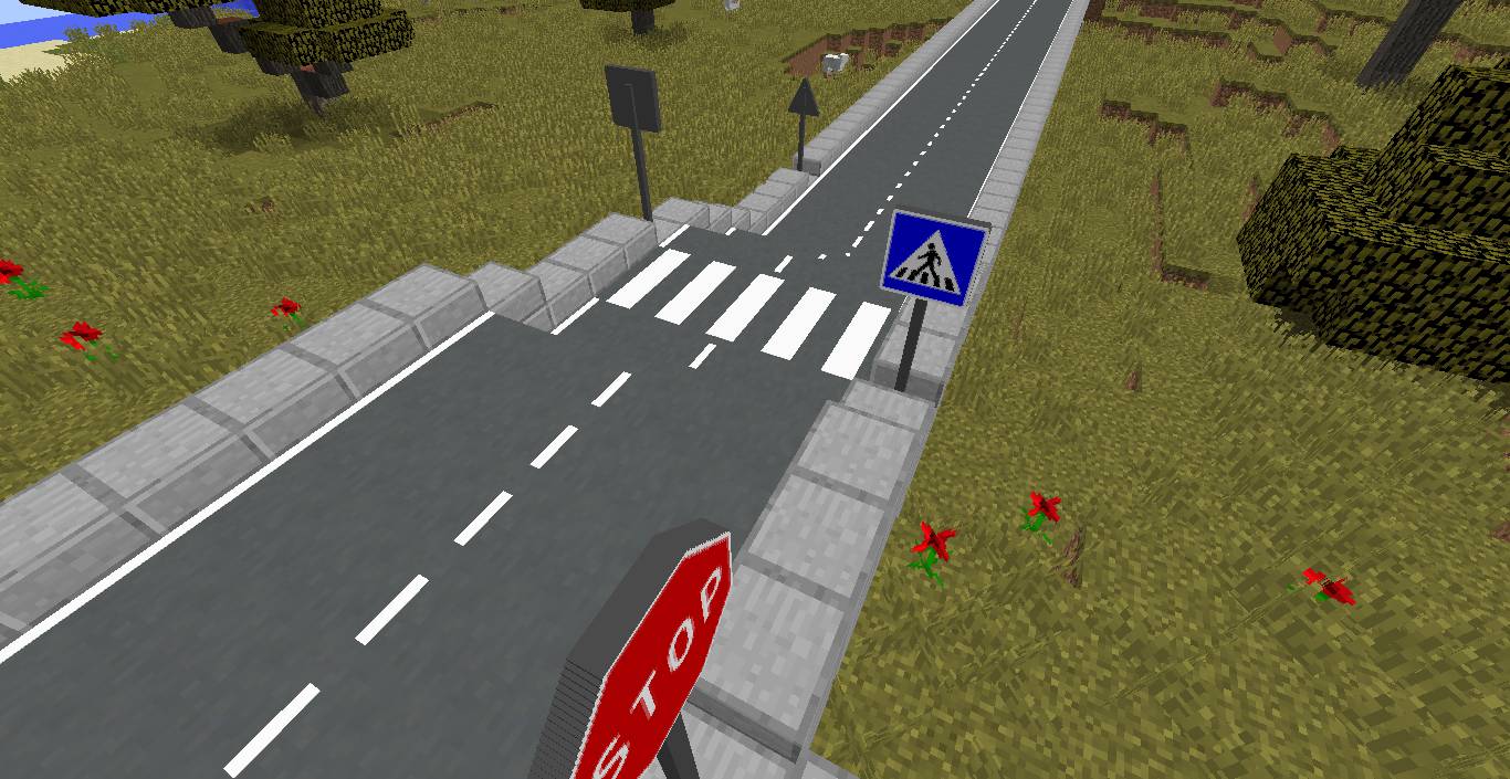 More Road Mod (1.20.4, 1.15.2) - Adds Decoration for the Roads 3