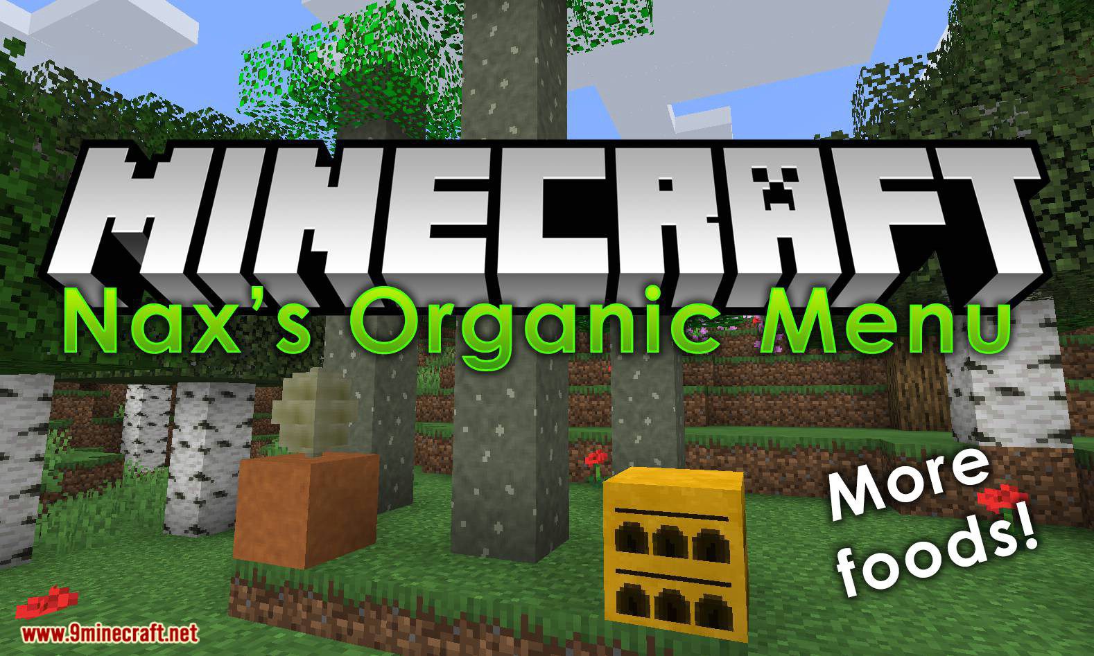 NaxsOrganicMenu Mod 1.14.4 (Adds Many Foods and Plants) 1