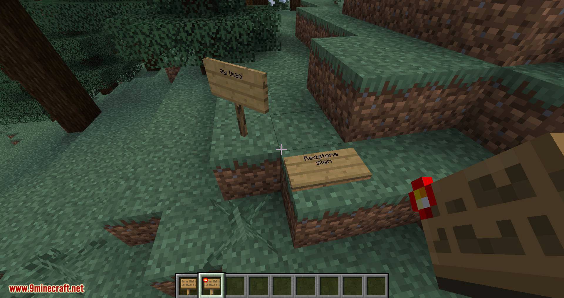 Sign Button Mod (1.20.4, 1.19.4) - Combination of a Sign and a Button 3