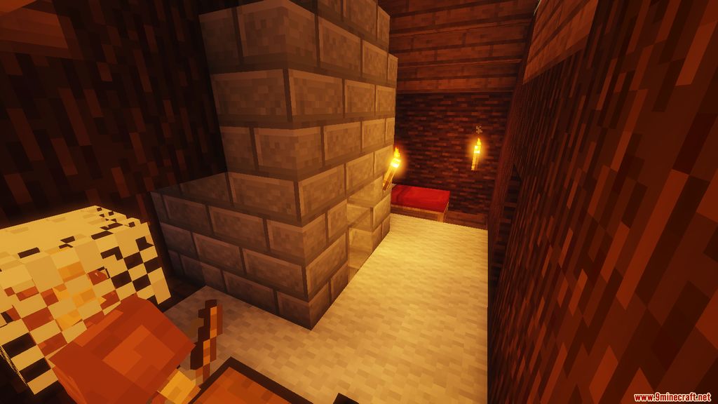 Snowy Log Cabin Map 1.14.4 for Minecraft 3