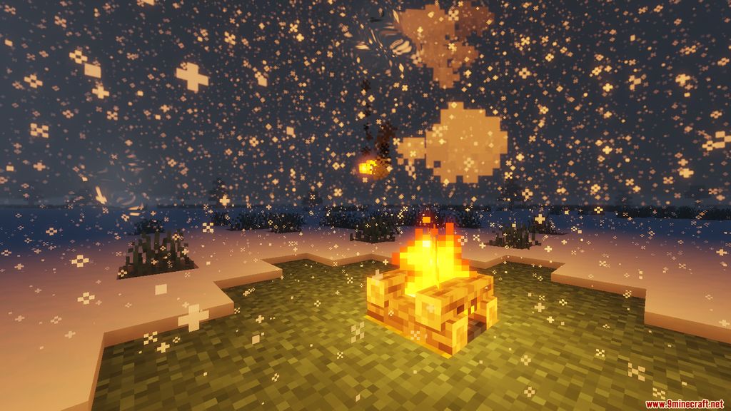 Snowy Log Cabin Map 1.14.4 for Minecraft 8