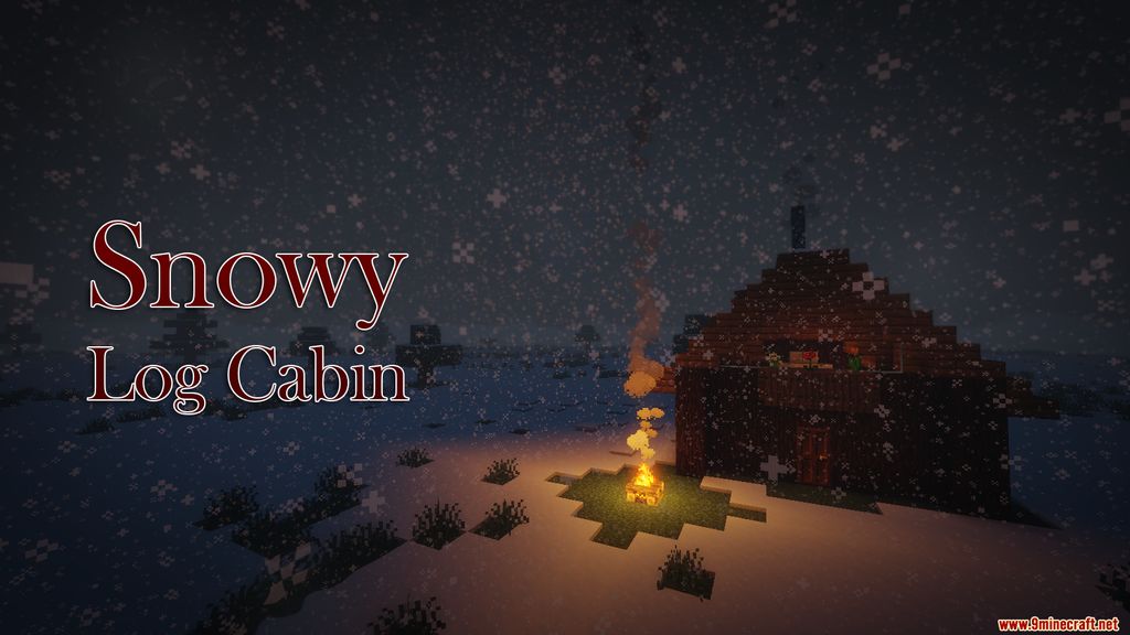 Snowy Log Cabin Map 1.14.4 for Minecraft 1