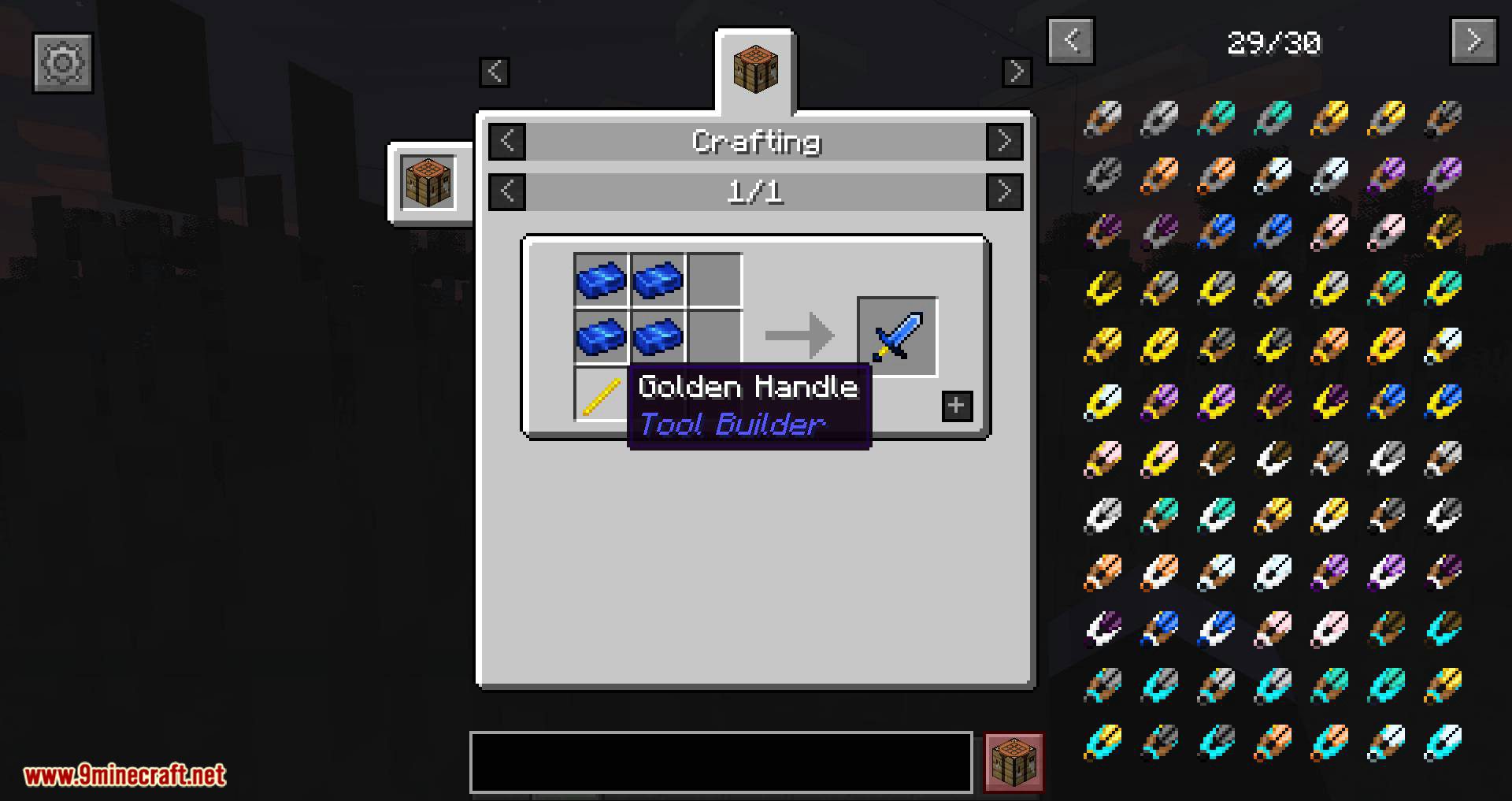 Tool Builder Mod 1.15.2, 1.14.4 (Like Tinkers Construct, but Through Normal Crafting) 4