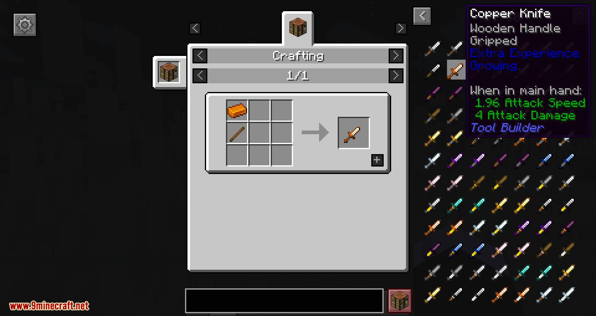 Tool Builder Mod 1.15.2, 1.14.4 (Like Tinkers Construct, but Through Normal Crafting) 10