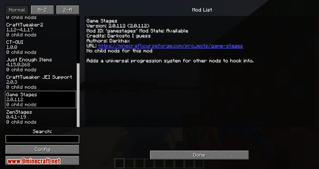 ZenStages Mod 1.12.2 (Staged Modpacks Best Friend) 2