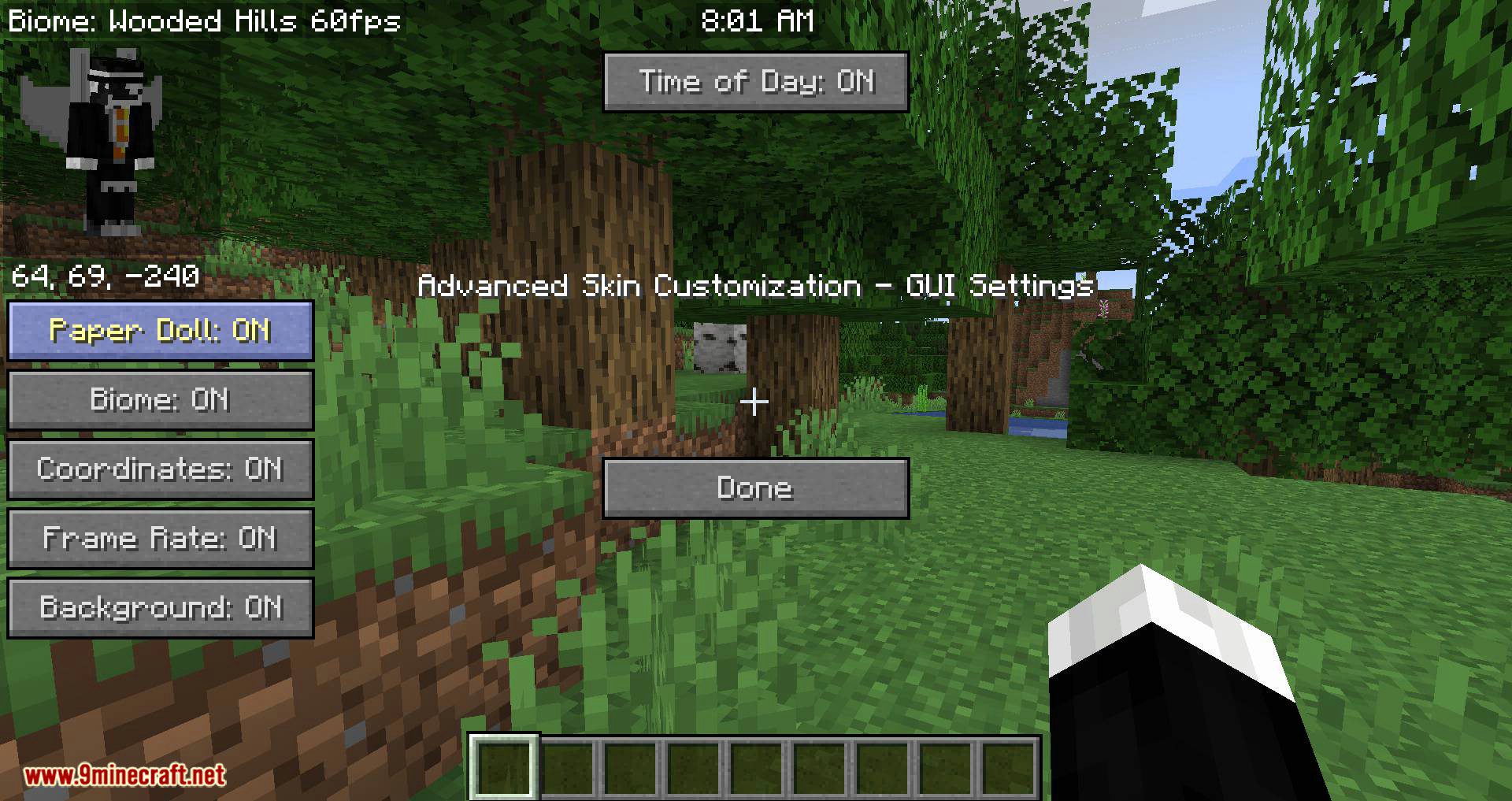 Advanced Skin Customization Mod 1.15.2, 1.14.4 (Skin Cosmetics, Realistic First Person & More) 5