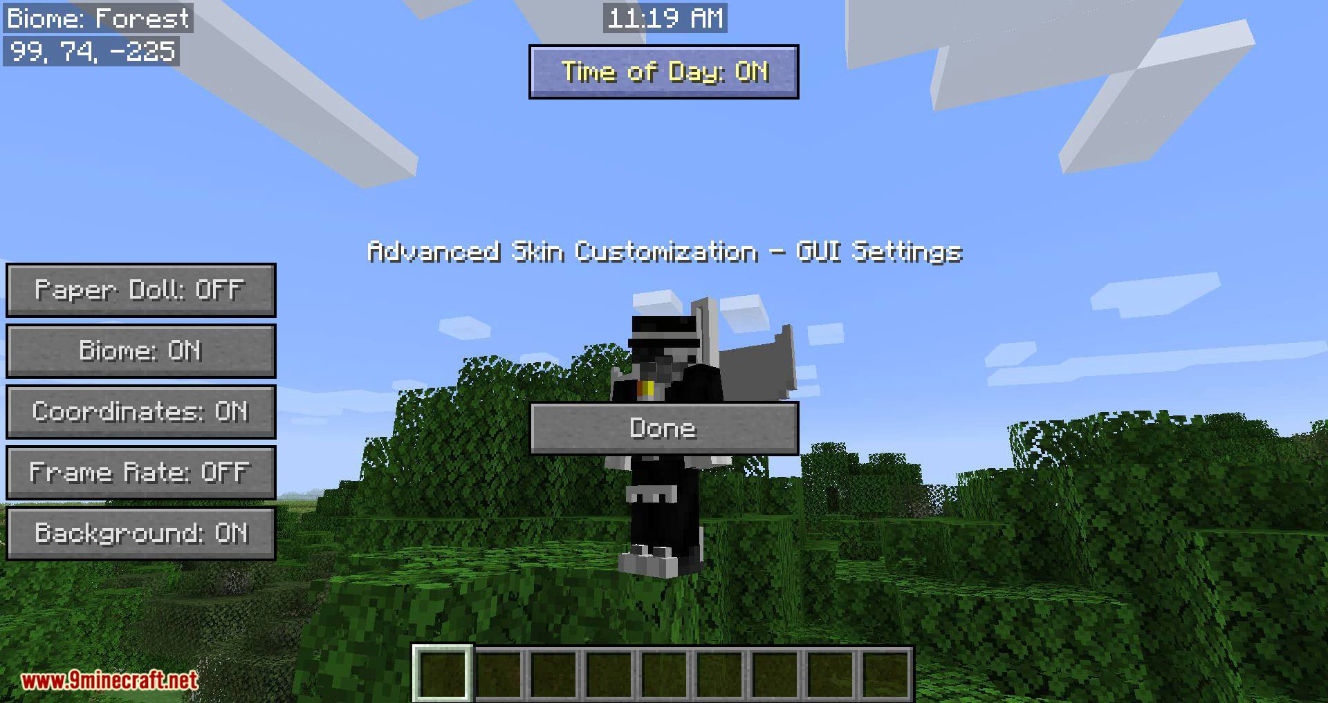 Advanced Skin Customization Mod 1.15.2, 1.14.4 (Skin Cosmetics, Realistic First Person & More) 13