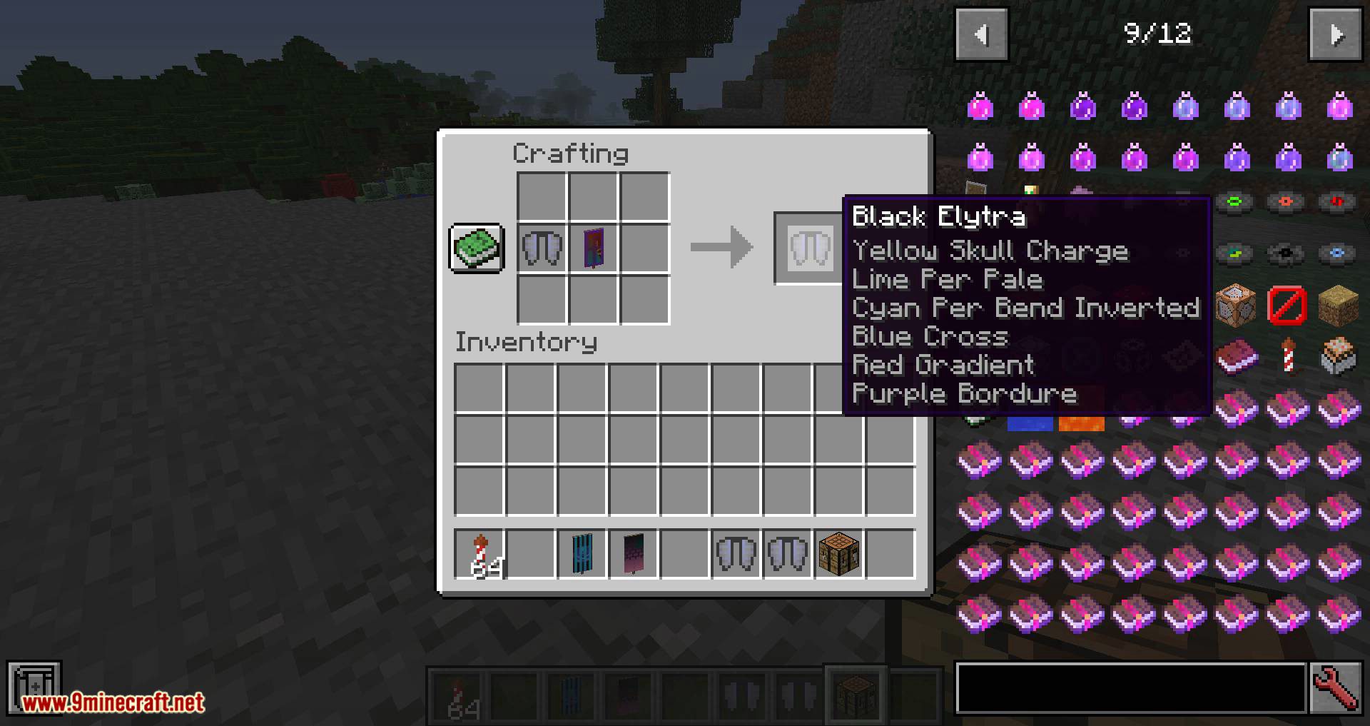 Banner Elytra Mod 1.14.4, 1.12.2 (Display Banners on Your Elytra) 8