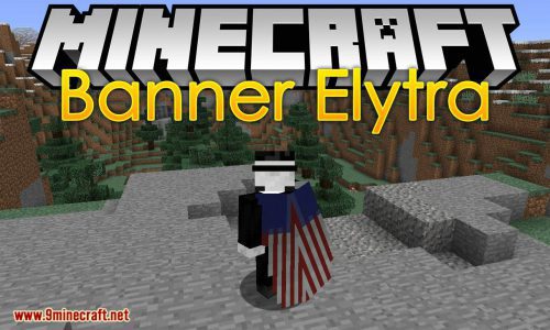 Banner Elytra Mod 1.14.4, 1.12.2 (Display Banners on Your Elytra) Thumbnail