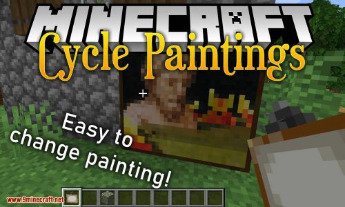 Cycle Paintings Mod (1.20.4, 1.19.4) – Easily Cycle Through Placed Paintings Thumbnail