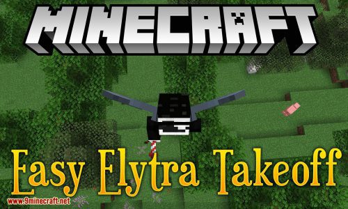 Easy Elytra Takeoff Mod (1.19.4, 1.18.2) – Takeoff by Elytra with a Firework Thumbnail