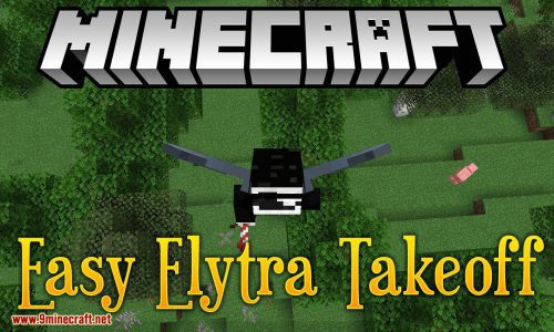 Easy Elytra Takeoff Mod (1.20.4, 1.19.4) – Takeoff by Elytra with a Firework Thumbnail