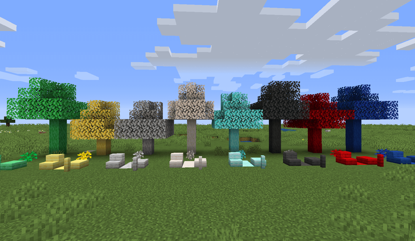 Ferroustry Mod 1.15.2, 1.14.4 (Growable Ores in the Form of Trees) 2