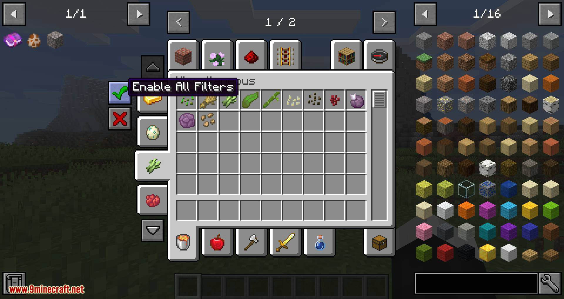 Filters Mod 1.14.4 (Filters in the Creative GUI Based on Tags) 14