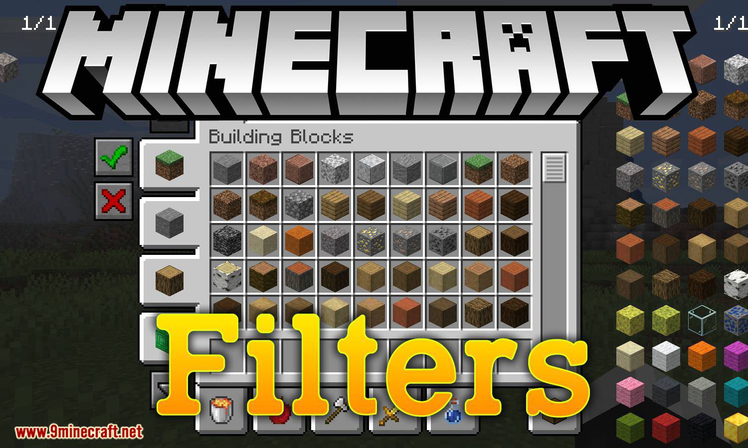 Filters Mod 1.14.4 (Filters in the Creative GUI Based on Tags) 1