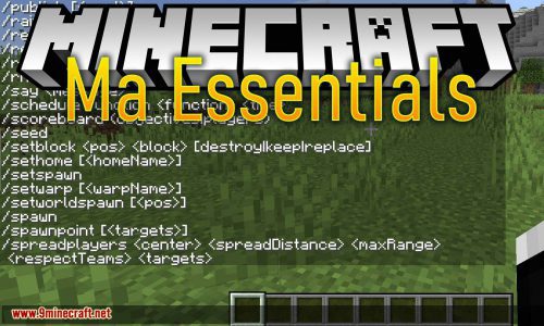 Ma Essentials Mod 1.18.1, 1.17.1 (Many Useful Commands) Thumbnail