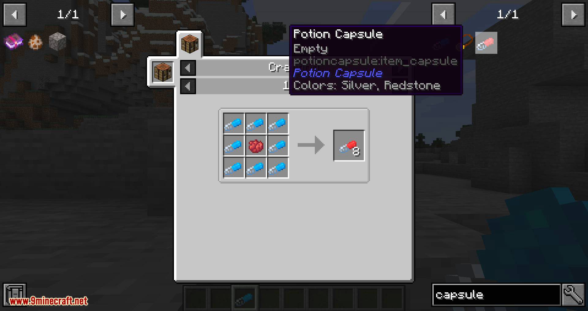 Potion Capsule Mod 1.14.4 (Split the Potion and Store it Inside the Capsules) 25