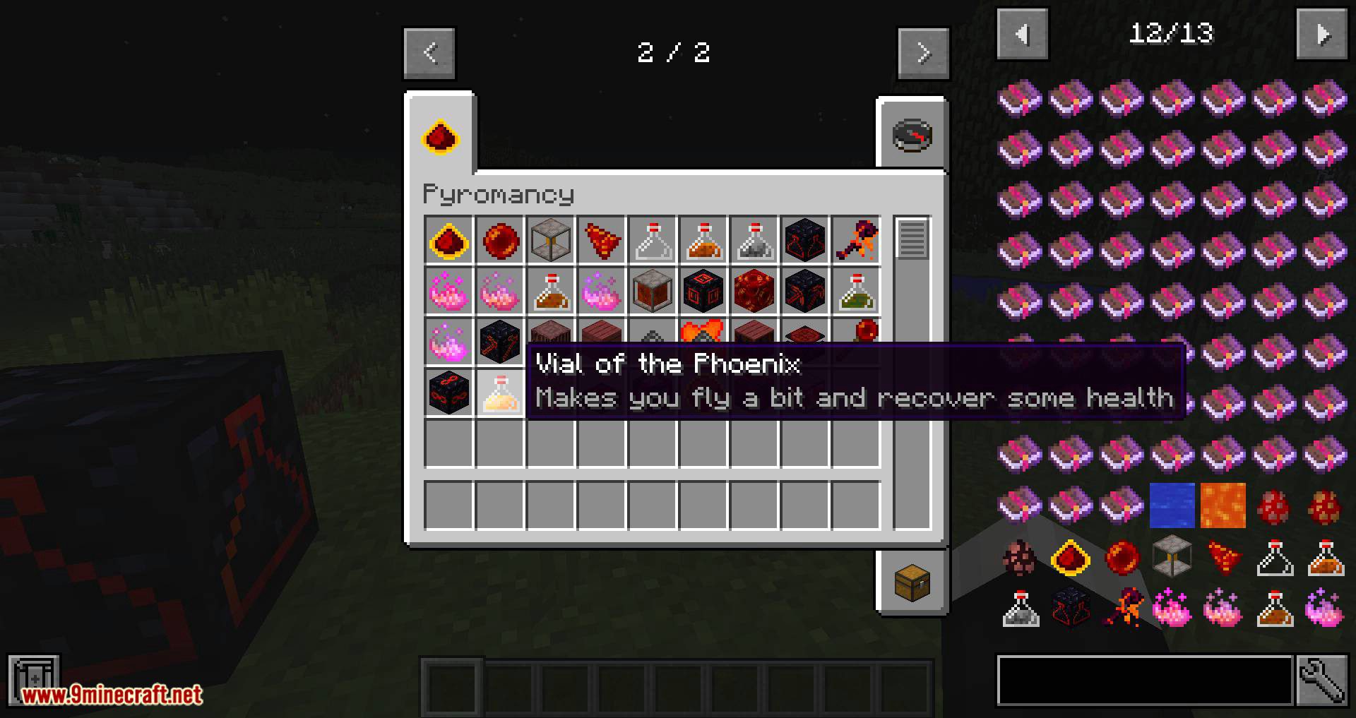 Pyromancy Mod 1.12.2 (A Magic Mod Based on Fire, Nether, Red Mana) 12