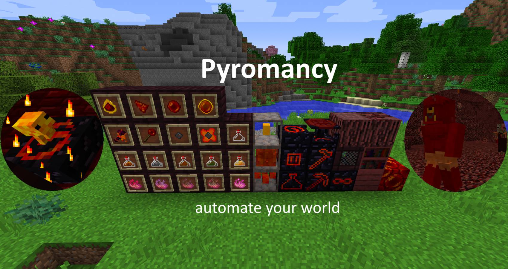 Pyromancy Mod 1.12.2 (A Magic Mod Based on Fire, Nether, Red Mana) 2