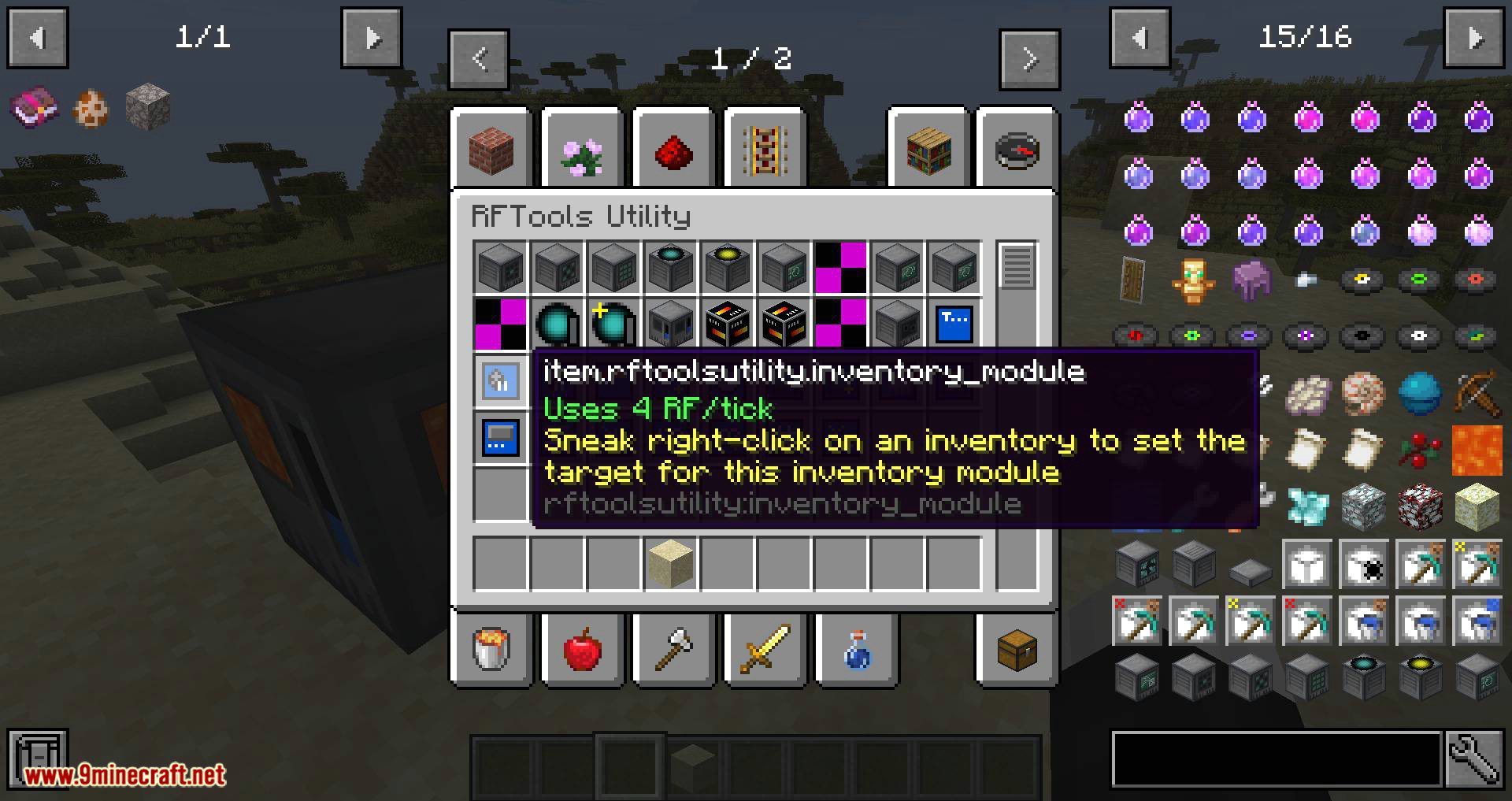 RFTools Utility Mod (1.20.1, 1.19.4) - Tons of General Tools and Utilities 8