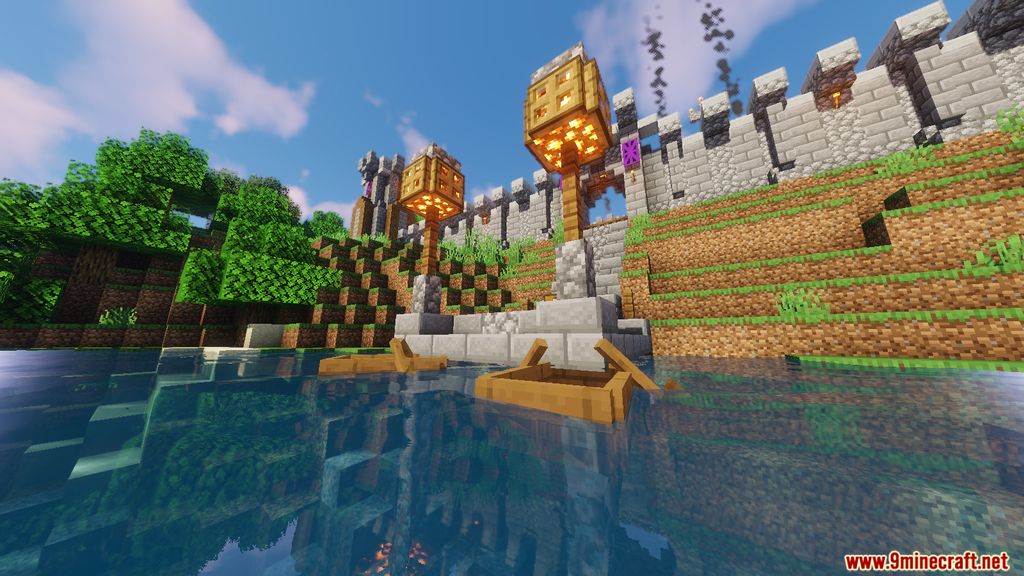 Spring for Castle Map 1.14.4 for Minecraft 2