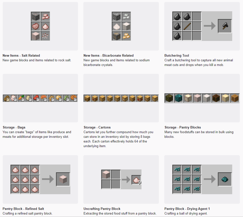 VanillaFoodPantry Mod 1.16.5, 1.15.2 (More Recipes, Better Storage for Food) 30