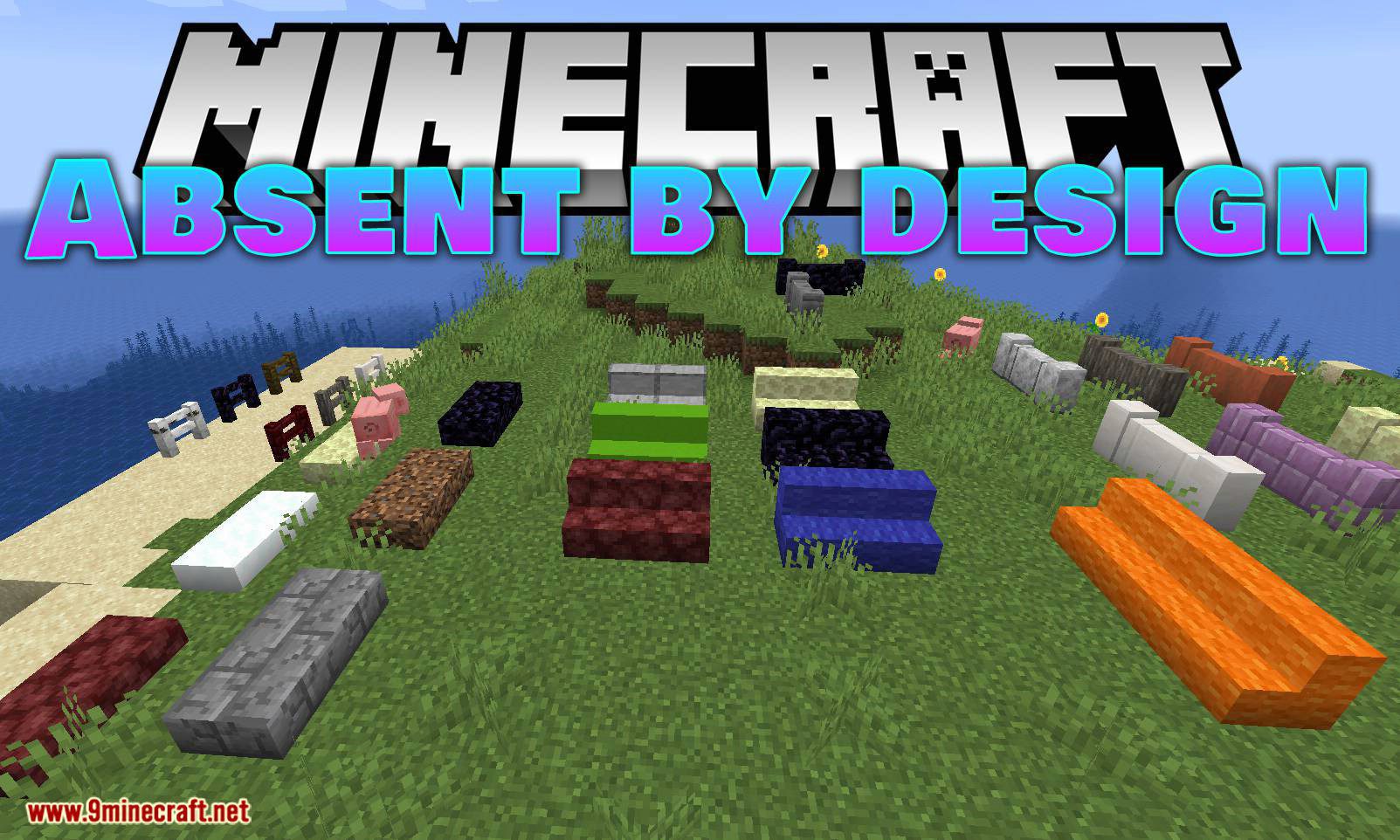 Absent by Design Mod (1.20.1, 1.19.4) - New Fences, Walls, Stairs, and Slabs 1