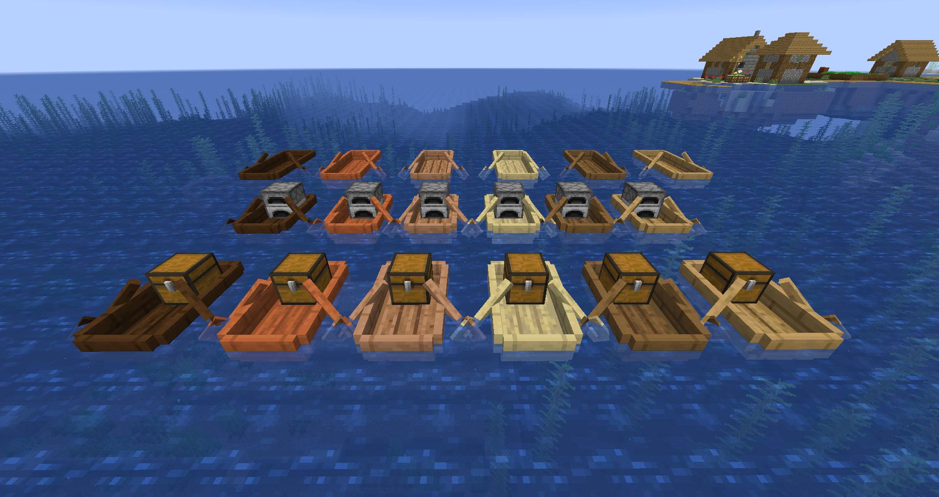 Extra Boats Mod (1.19.2, 1.18.2) - Boatload Mod, Making Ocean Exploration More Interesting 9