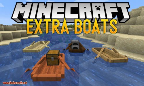 Extra Boats Mod (1.19.2, 1.18.2) – Boatload Mod, Making Ocean Exploration More Interesting Thumbnail