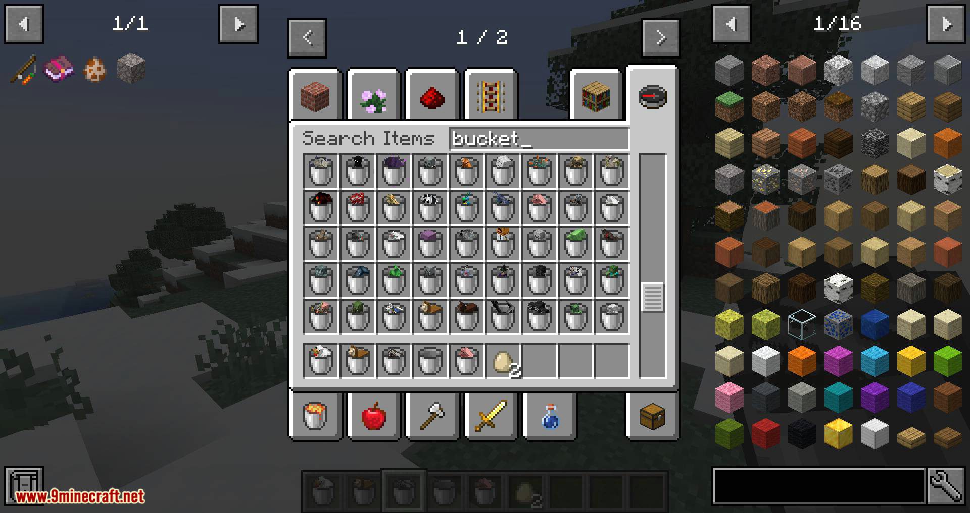 Get In The Bucket Mod (1.20, 1.19.3) - Put Mobs Into Buckets 10
