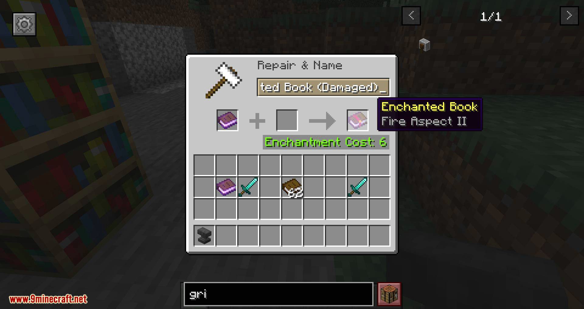 Grindstone Books Mod 1.14.4 (Turn Enchantment into Books) 10