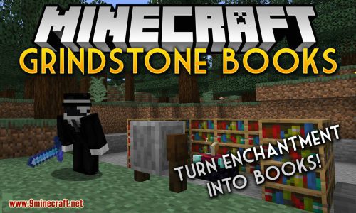 Grindstone Books Mod 1.14.4 (Turn Enchantment into Books) Thumbnail
