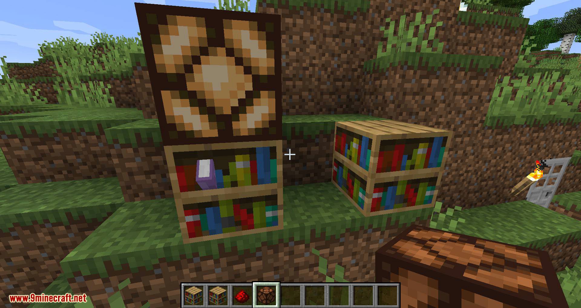 Hidden Levers Mod 1.14.4 (Torch Lever and Bookshelf Lever) 10