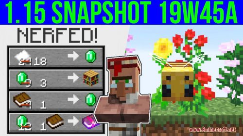 Minecraft 1.15 Snapshot 19w45a (Librarian Nerfed, New Bee AI) Thumbnail