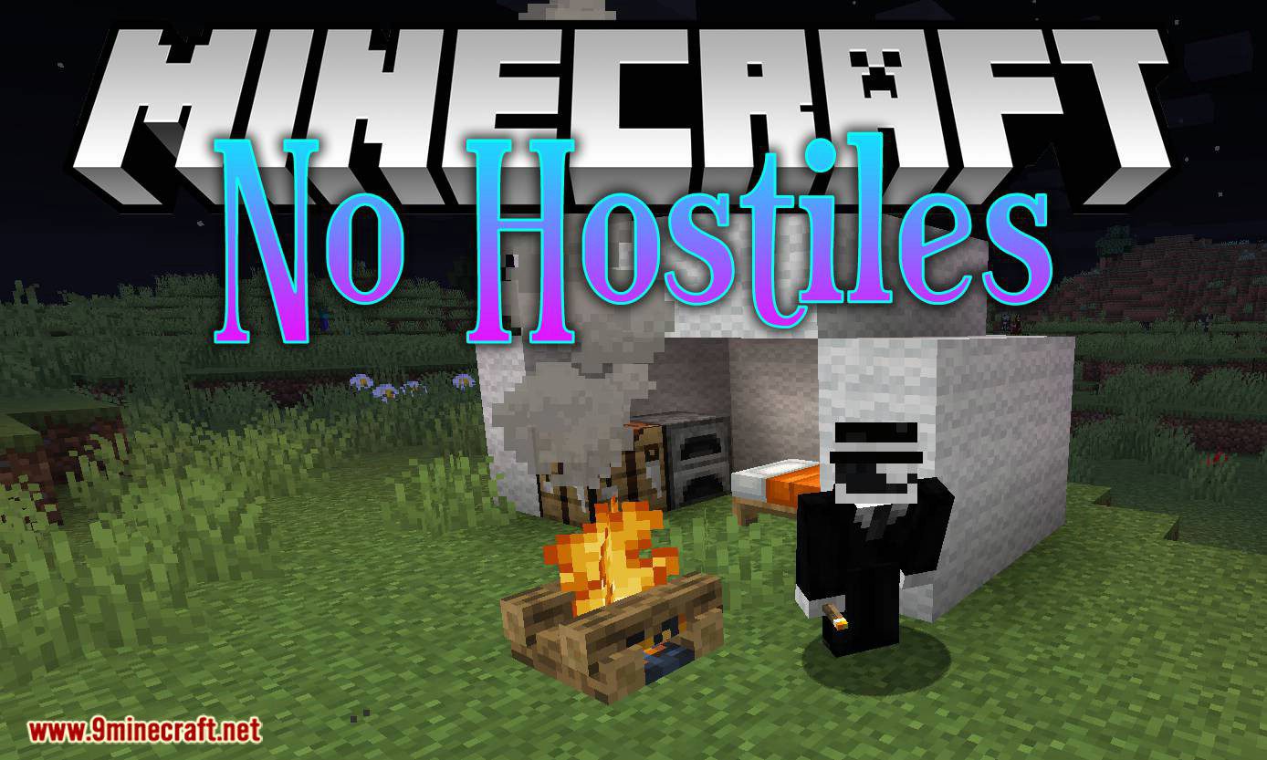 No Hostiles Around Campfire Mod (1.20.4, 1.19.4) for Minecraft 1