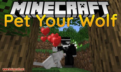 Pet Your Wolf Mod 1.16.4, 1.14.4 (Pet Your Tamed Wolves) Thumbnail