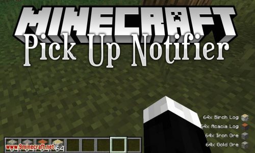 Pick Up Notifier Mod (1.20.4, 1.19.4) – Display for the Items Picked Thumbnail