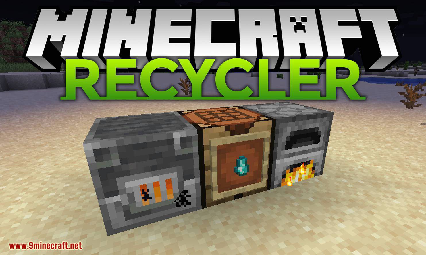 Recycler Mod 1.14.4 (Recycle Your Damaged Tools and Armor) 1