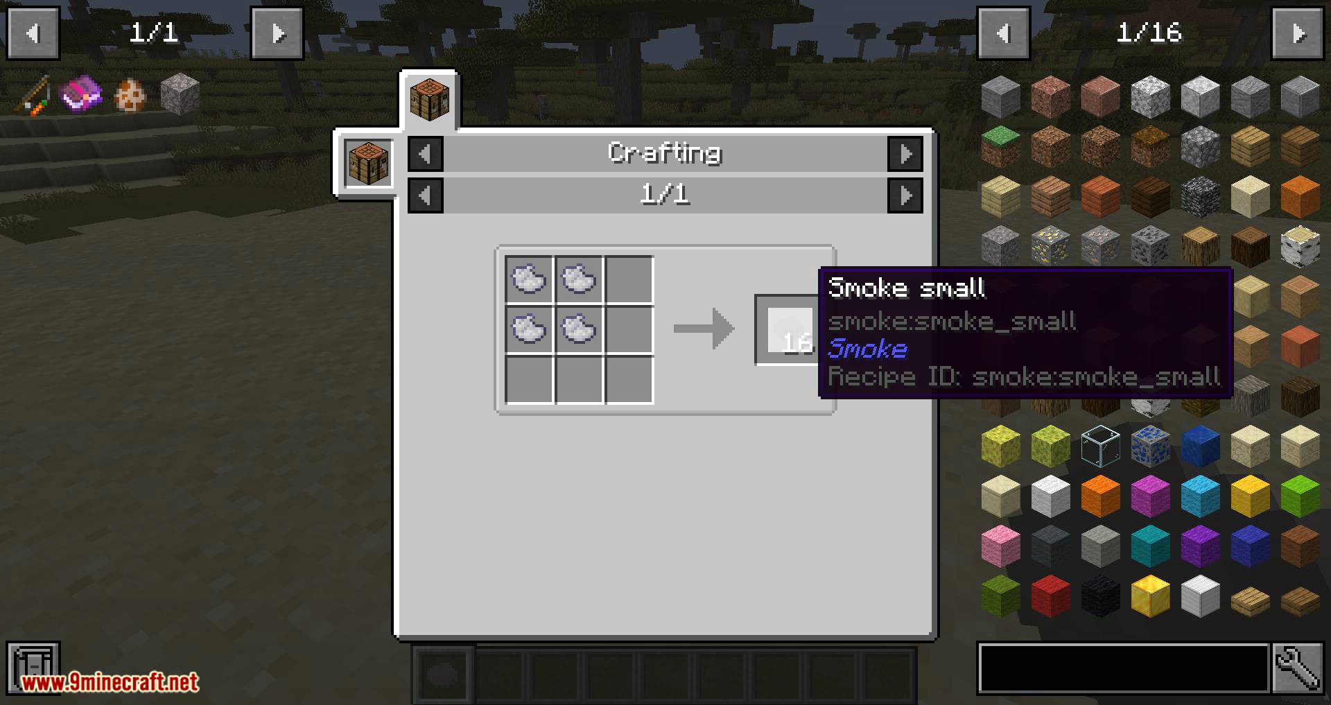 Smoke Mod 1.15.2, 1.14.4 (Craftable "Campfire"-Smoke for Decoration) 2