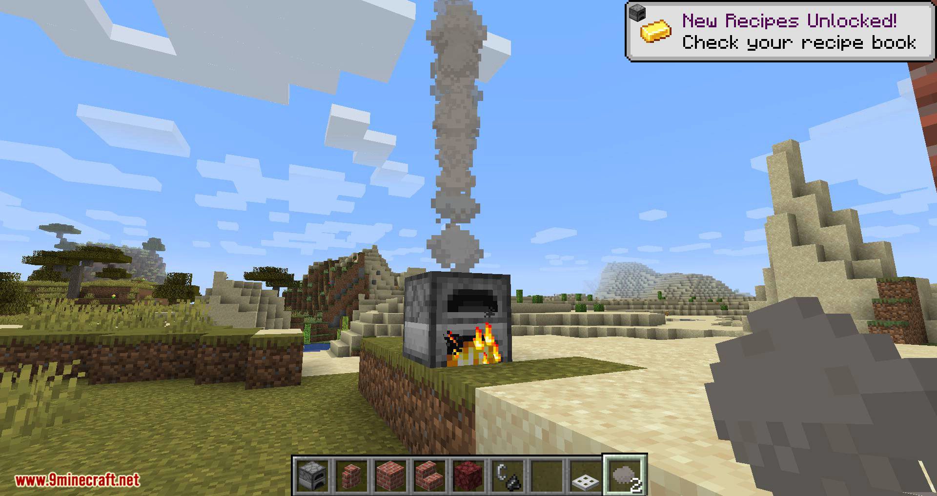 Smoke Mod 1.15.2, 1.14.4 (Craftable "Campfire"-Smoke for Decoration) 10