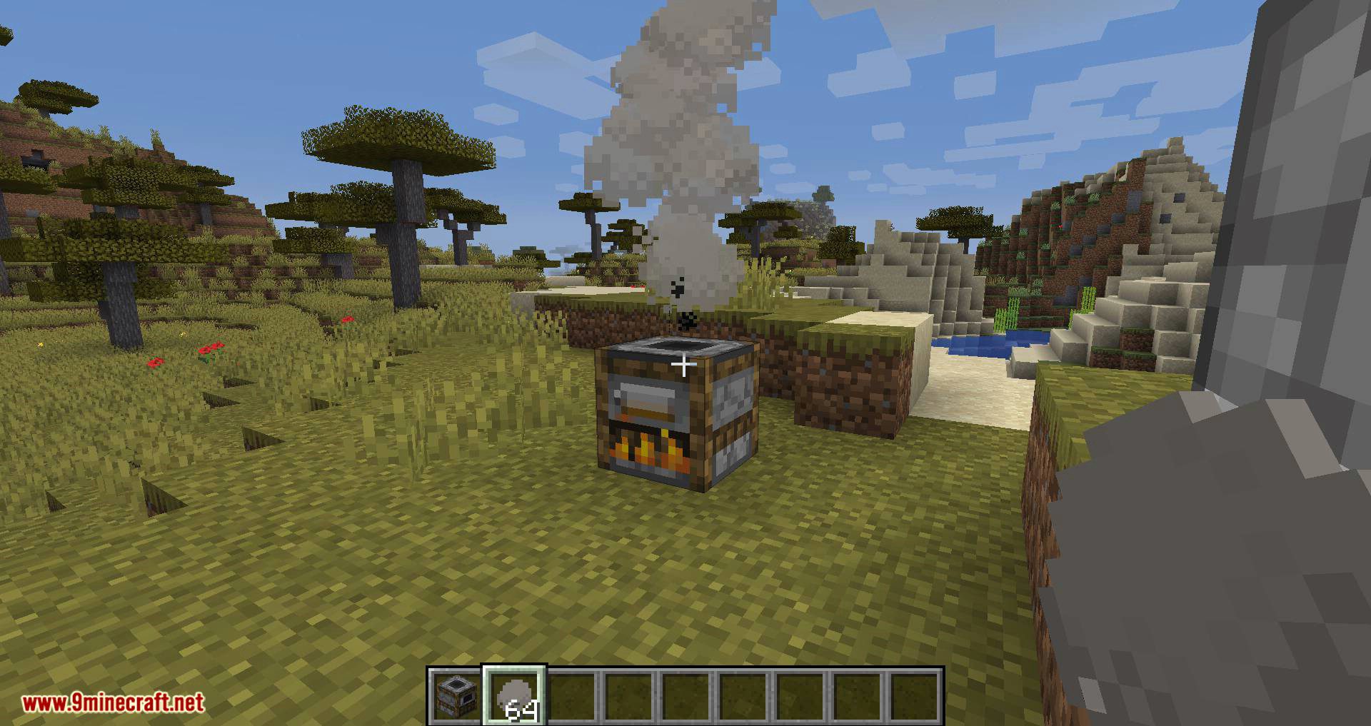 Smoke Mod 1.15.2, 1.14.4 (Craftable "Campfire"-Smoke for Decoration) 13