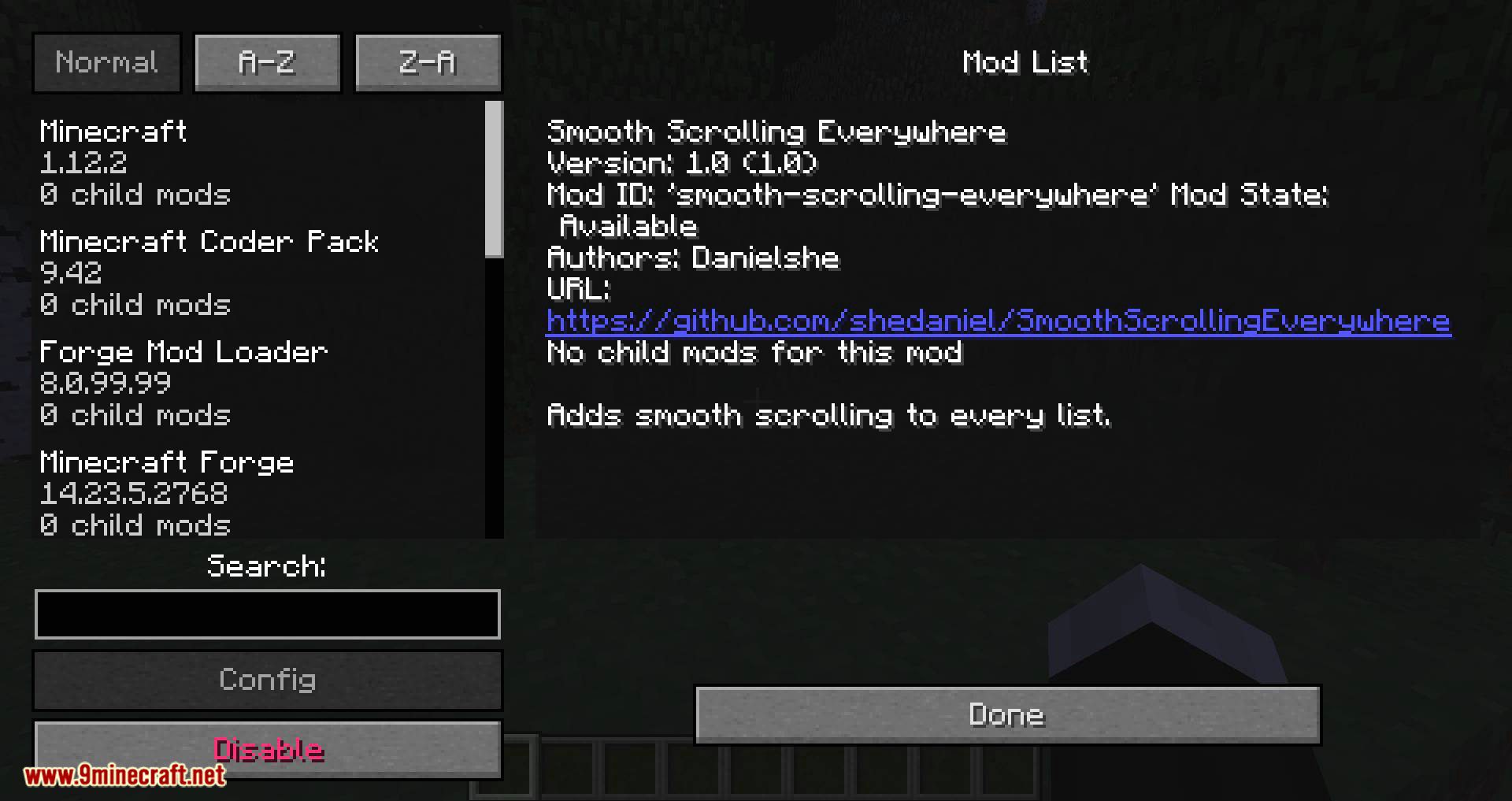 Smooth Scrolling Everywhere Mod (1.19.2, 1.18.2) - Every List Smooth Scroll 11