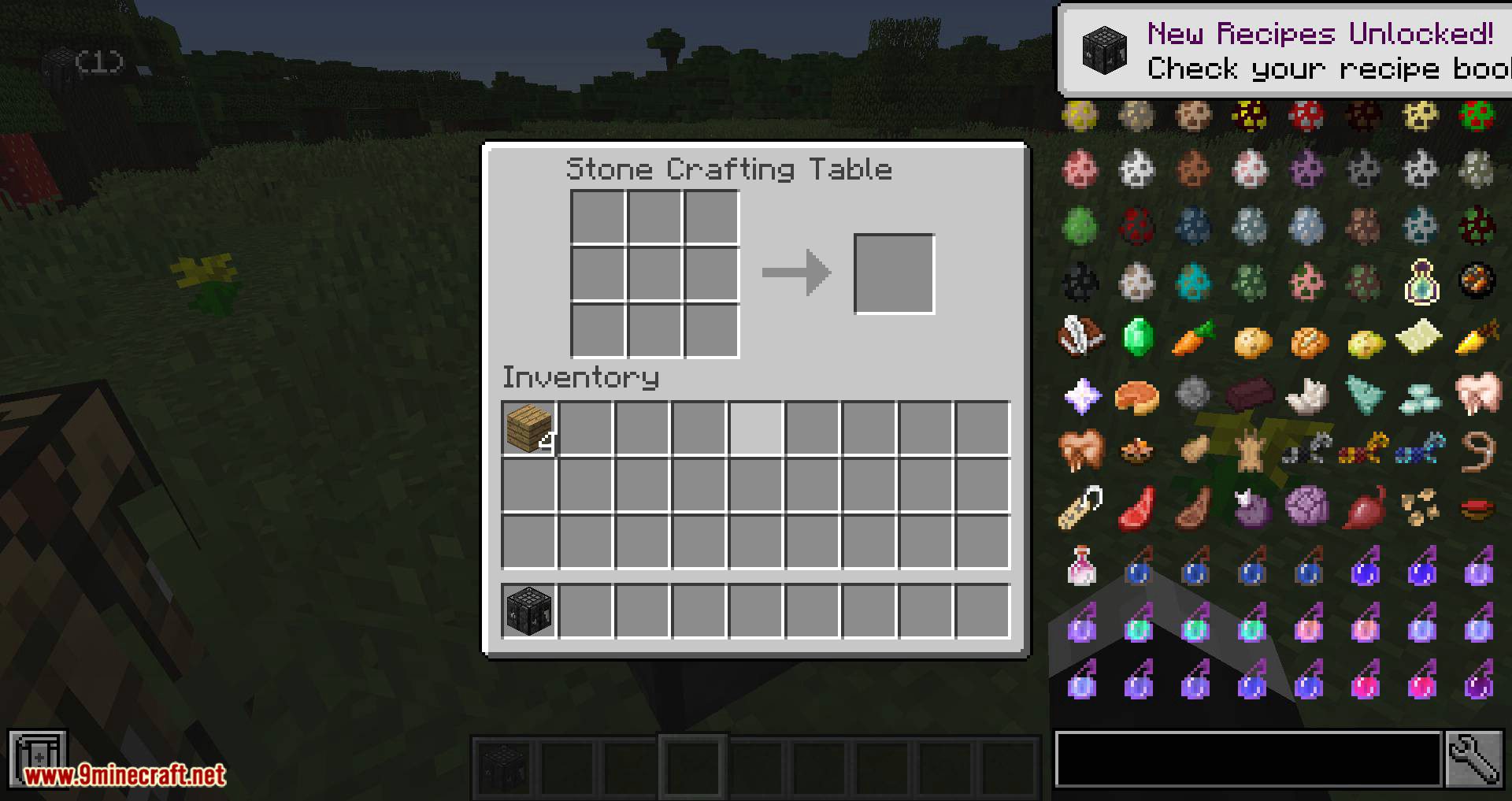 Stone Crafting Table Mod 1.14.4, 1.12.2 (Stone Version of the Vanilla Crafting Table) 9